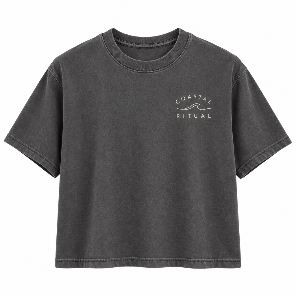 Womens Seaside Crop Tee