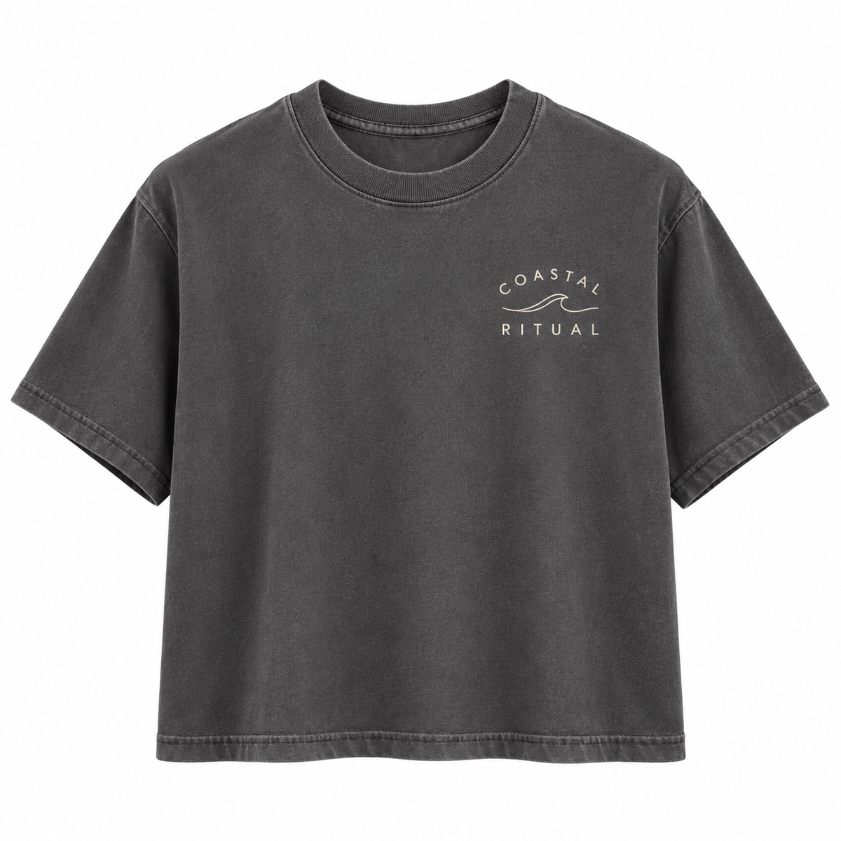 Womens Seaside Crop Tee